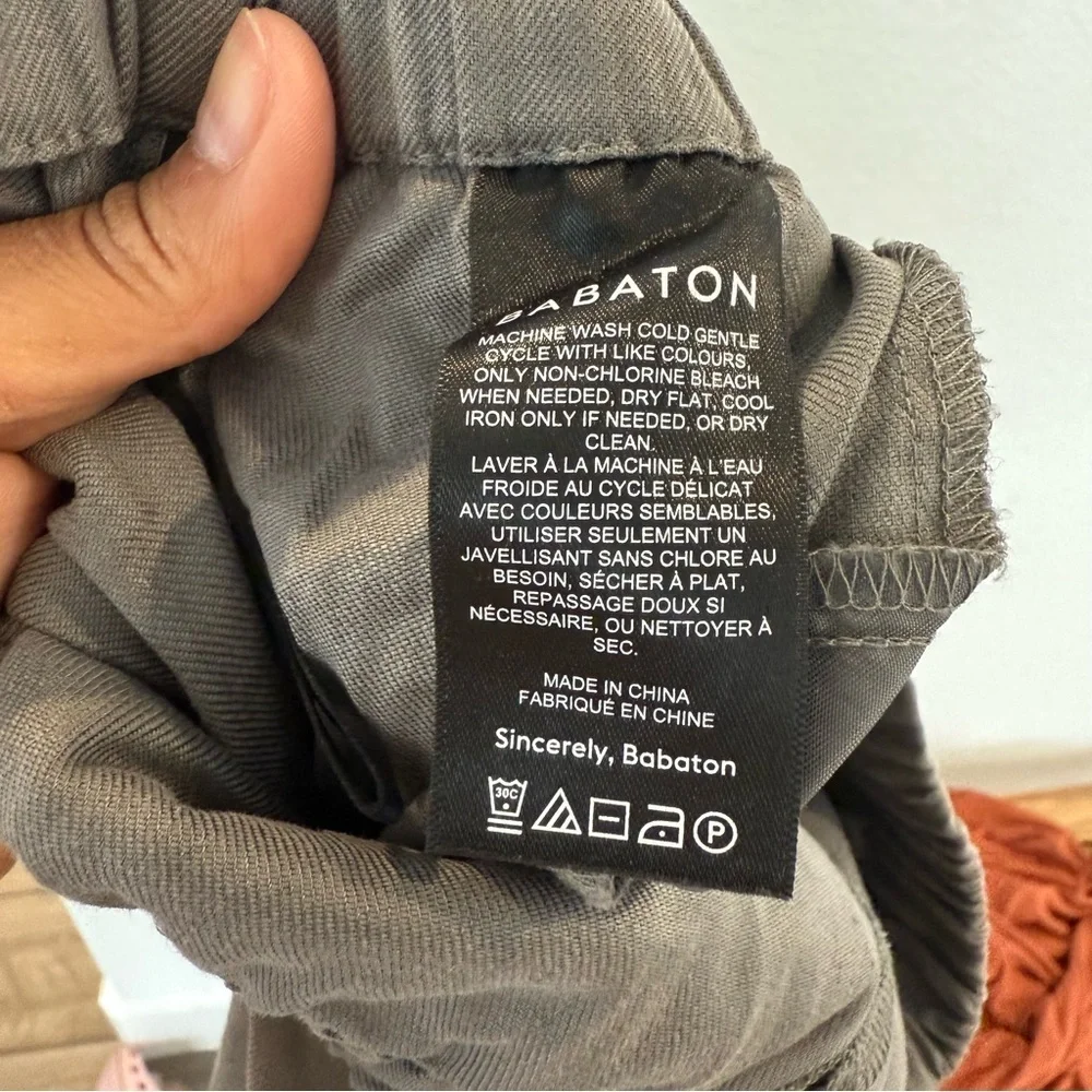 Babaton- Aritzia’s Babaton Linen Lyocell Blend Grey Pants- S